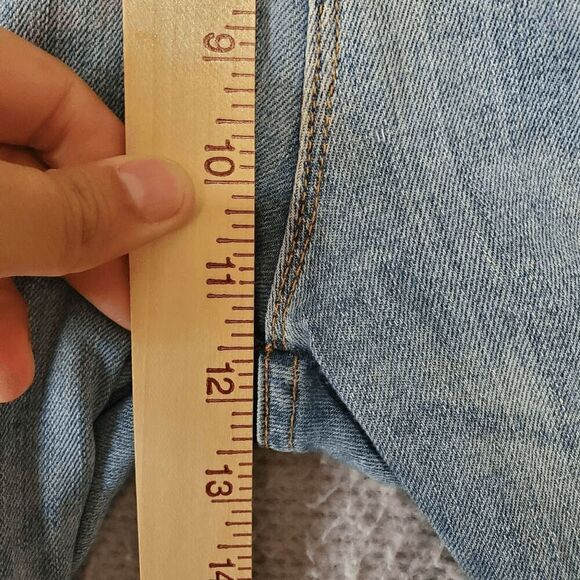 MM Vintage Women's Flare Raw Hem Embroidered Rocket Ship Sun Rainbow Jeans 29 - Picture 8 of 11